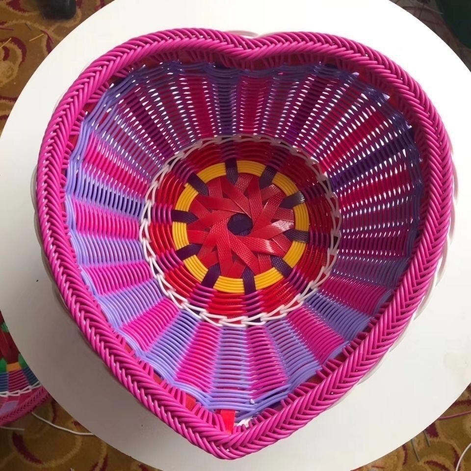 pet塑钢打包带编织带塑料彩色包装硬带diy手工编篮子材料编筐细条