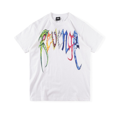 revenge短袖欧美潮牌夏季暗黑烫钻情侣心形嘻哈圆领宽松高街t恤