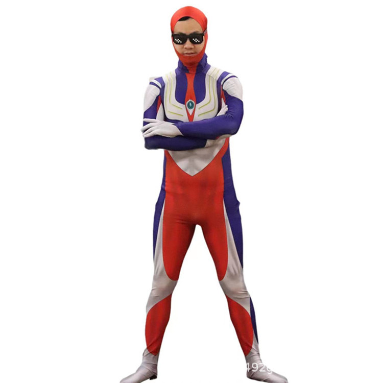 奥特曼头套面具衣服cosplay宇宙咸蛋超人迪迦角色装扮紧身衣连体