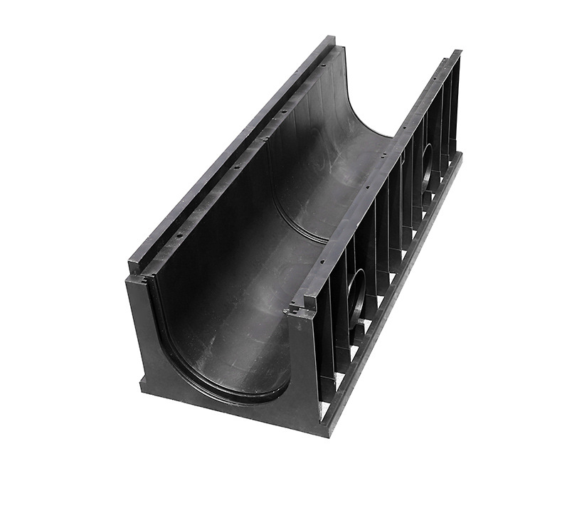 排水沟u型槽 线性排水沟成品排水沟u形排水沟塑料pe排水沟