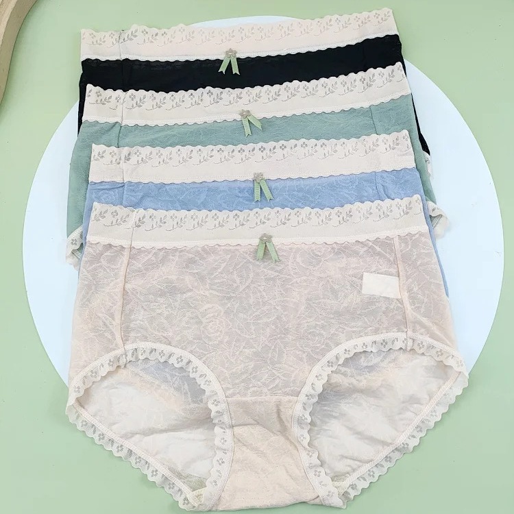 春季新款 锦纶提花女士内裤 29*24 跑量款批发透气 三角内裤中腰