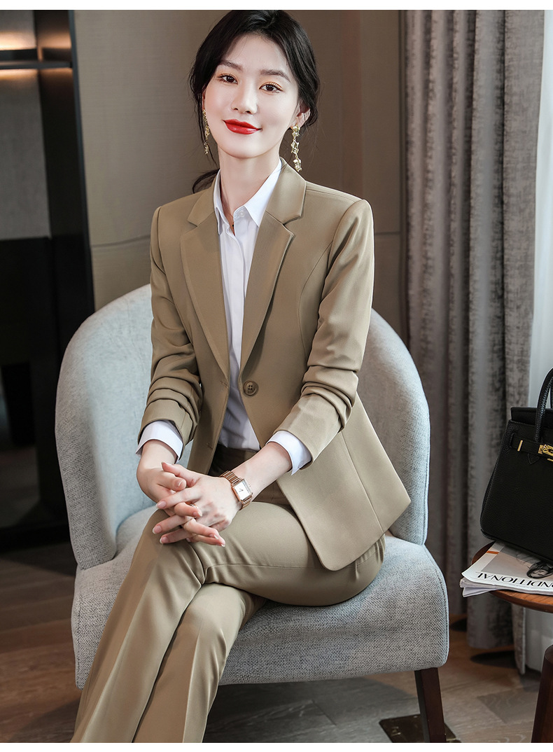 面试休闲职业装女酒店上衣小西装套装工作服工装宾馆外套商务正装