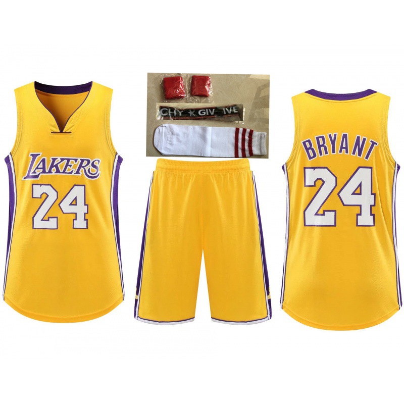 湖人23号24号科比勇s30号篮球服套装 詹姆斯复古球星带号坎肩球衣