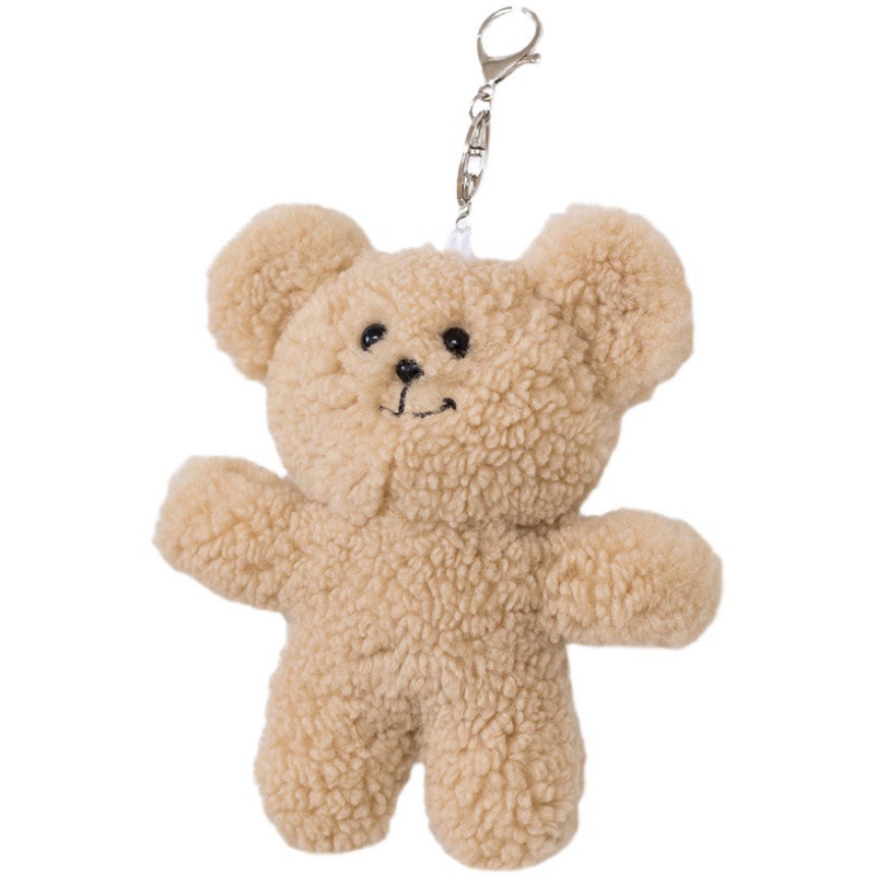 微笑小熊公仔毛绒玩具歪嘴熊包包挂件少女心玩偶娃娃一件代发