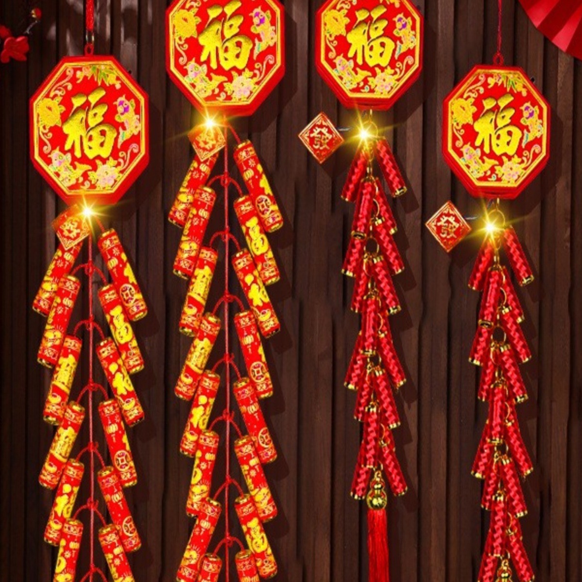 仿真电子鞭炮遥控带响发声免插电池鞕炮爆竹乔迁结婚礼炮炮竹炮仗