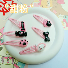 新款卡通猫爪bb夹日系可爱少女心甜卡通耳机猫发夹刘海边夹头饰品