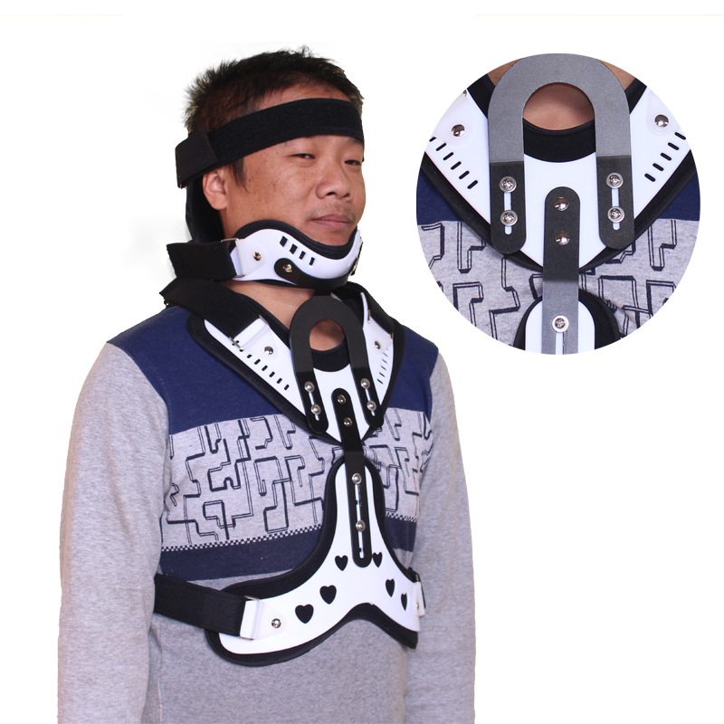 成人头颈胸支架斜颈歪脖颈椎支具颈椎固定康复器颈椎术后固定支架