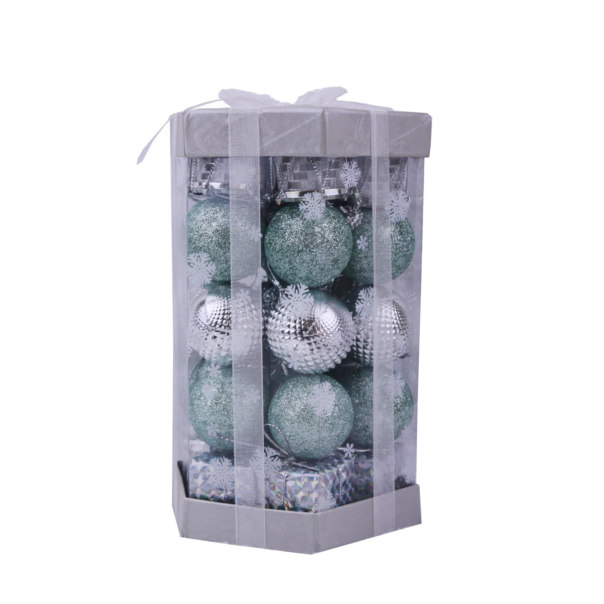 Christmas Ball Gift Box 35 Pcs 4cm Pendant Christmas Tree Decorations Decoration Ball Matte Ball Ball Powder Hollow Ball