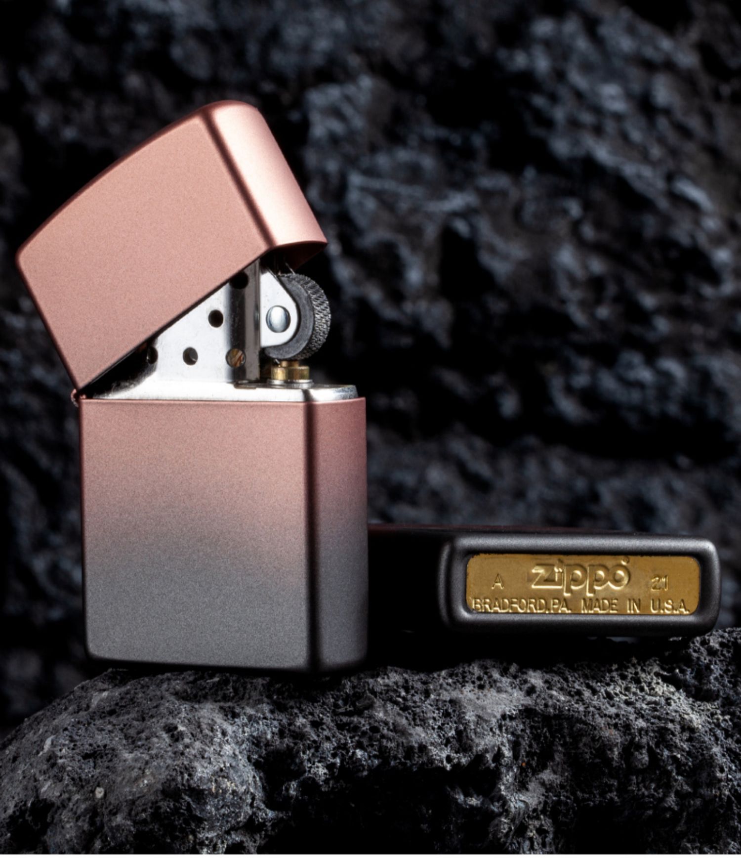 打火机zippo正版官方正品刚毅黑金官方旗舰正品原装送礼火机