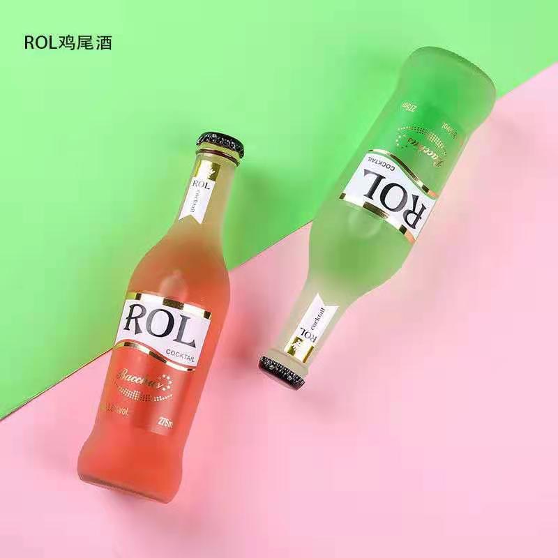 批发鸡尾酒rol朗姆酒箱装预调酒果酒洋酒自助餐大排档275ml24瓶