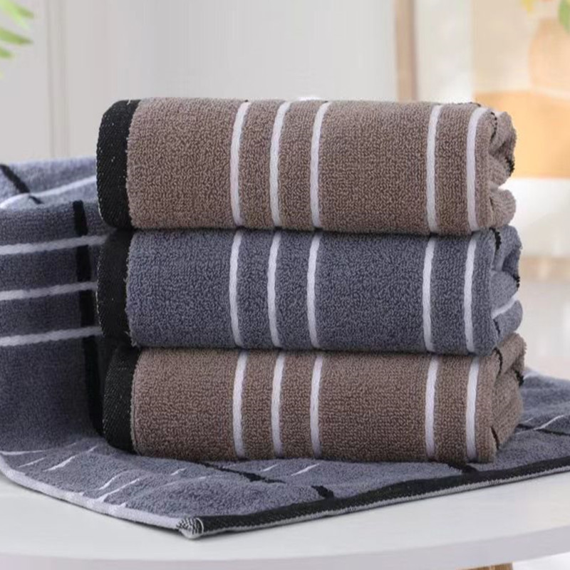40*90 Lengthened Bath Towel Cotton Adult plus Size Thickened Sports Hood Workout Sweat Absorbent Dark Big Towel