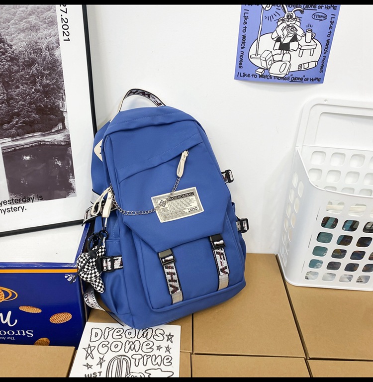 College Students Bag Male Korean High School Student Japanese Computer Backpack Ins Trendy Large Capacity Travel Backpack Female