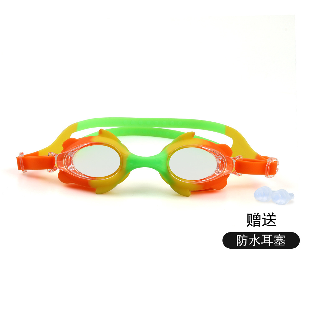 Children's Swimming Goggles Waterproof Anti-Fog Hd Swimming Glasses for Boys and Girls Cute Cartoon Swimming Goggles for Kids and Babies