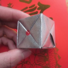 手工锡箔纸 方锭 银锭 48只盒装 清明节冬至扫墓上坟银箱祭祀烧纸