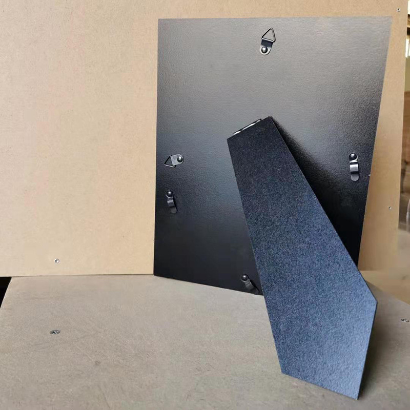 创意木质相框背板密度板绒布背板摆台金属相框包绒背架配件