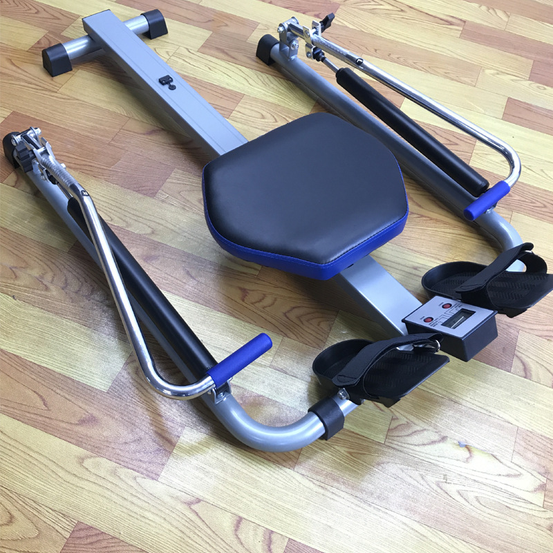 划船机家用健身器材室内运动器材单轨划艇器带手机夹带表厂家定做