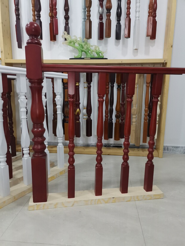 实木楼梯立柱护栏扶手阳台护栏楼梯栏杆楼梯实木扶手将军起步柱