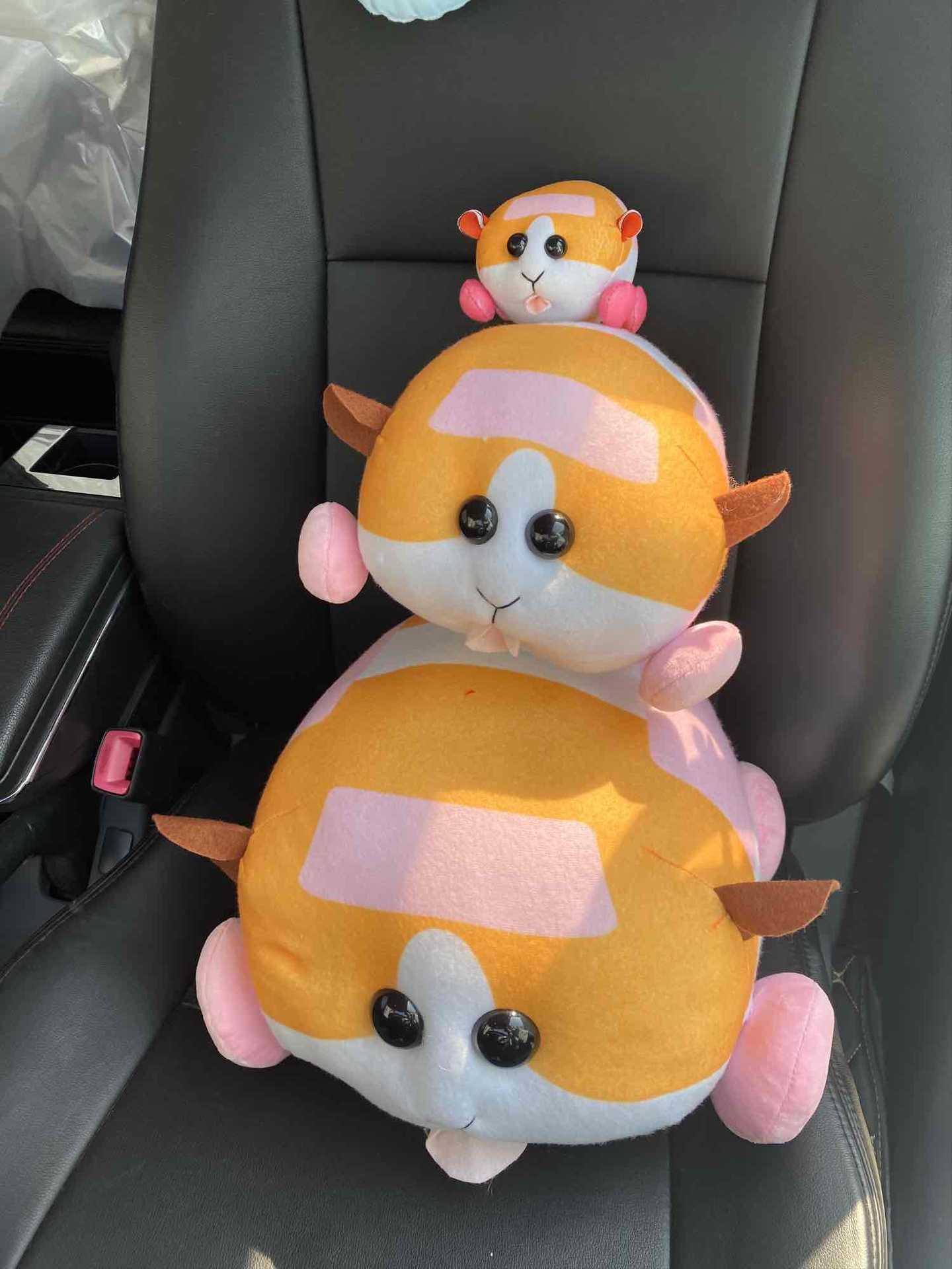 火动画puipui大中号天竺鼠车车短毛绒公仔抓娃机猛男可爱毛绒玩具