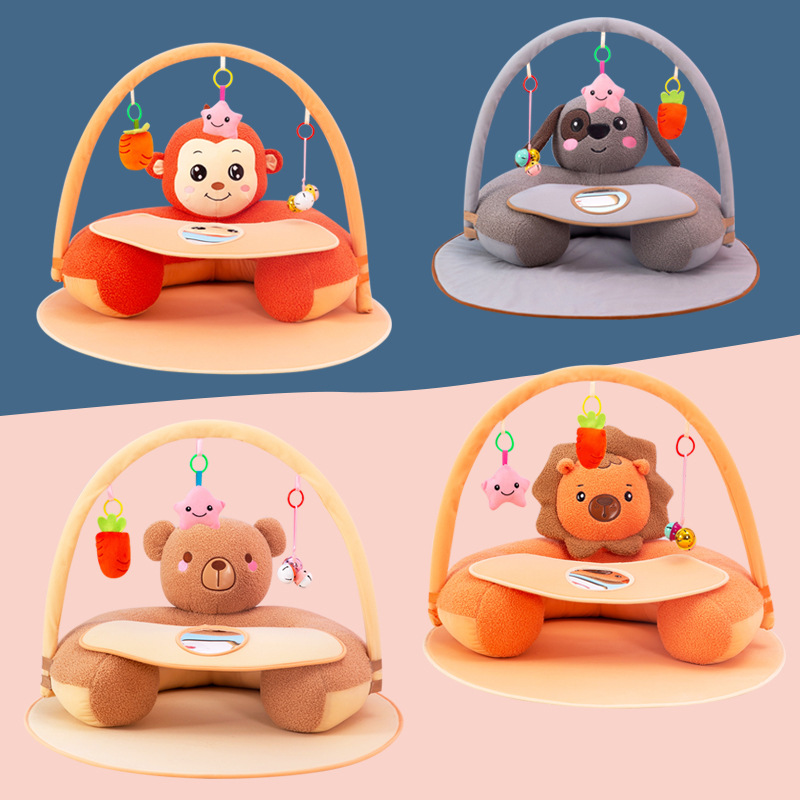 创意动物卡通宝宝学座椅儿童沙发腰靠背椅婴幼儿坐姿早教礼物定制