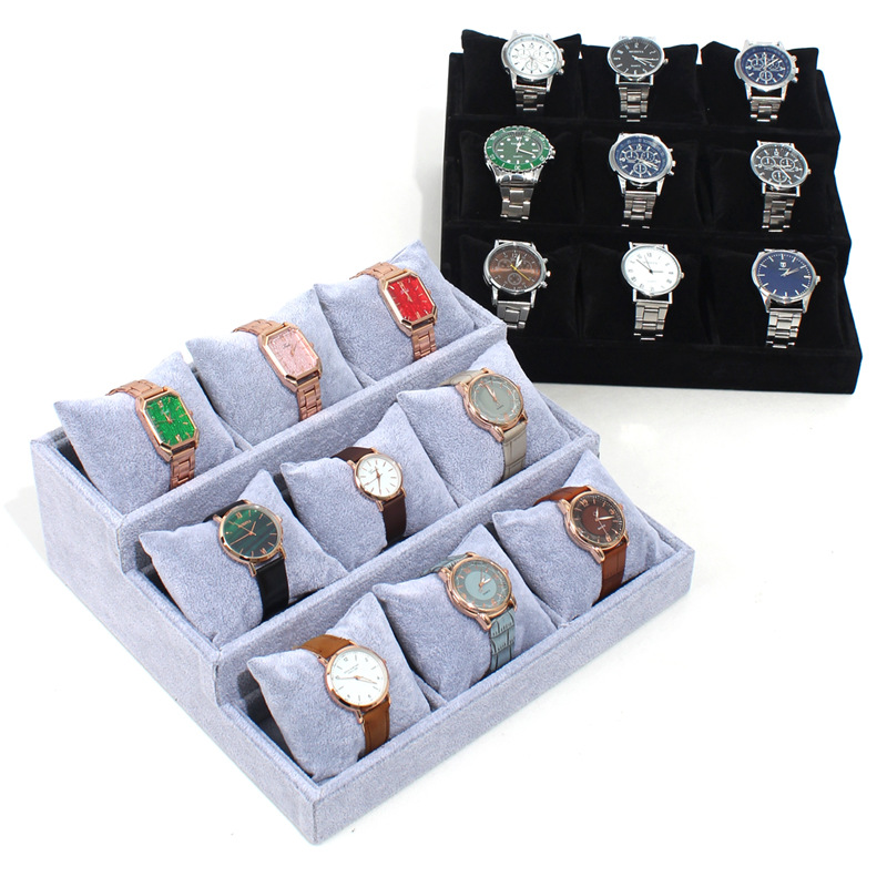 Watch Pillow Bracelet Jewelry Display Tray Accessories Flannel Bangle Storage Box Stall Display Props Display Plate