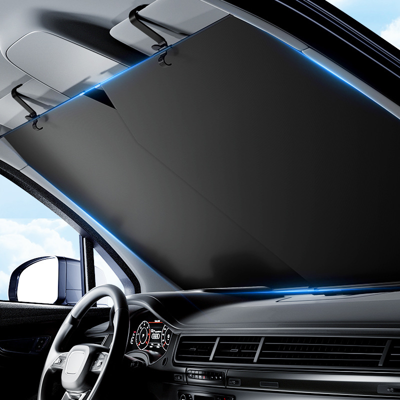 汽车遮阳帘防晒隔热前挡风玻璃车载遮阳板车用遮阳挡太阳自动伸缩