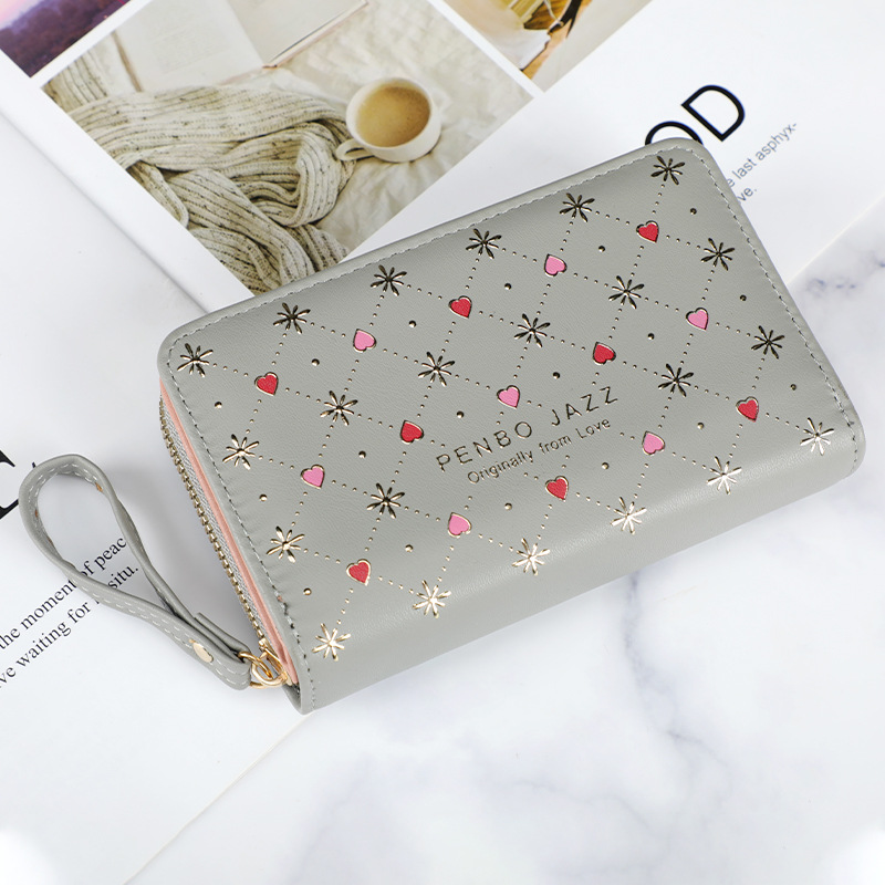 2022 New Ladies' Purse Medium Women's Fashion Large Capacity Pu Wallet Small Wallet Women's Handbag in Stock