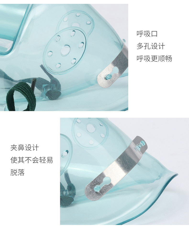 一次性医用氧气面罩吸氧面罩家用呼吸罩婴幼儿童成人氧气管
