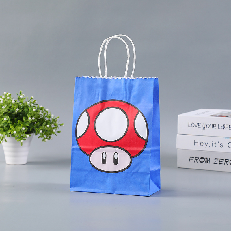 Anime Game Character Packaging Bag Birthday Party Holiday Gift Candy Bag Kraft Paper Portable Gift Bag