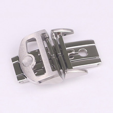 新款折叠表扣代用IWWC万帼316L不锈钢双拉蝴蝶扣皮带扣18mm手表扣