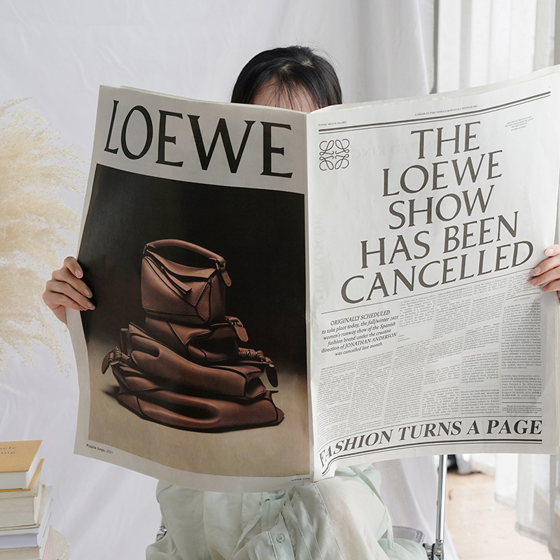 英文纸拍照道具杂志摄影网红布置服装店装饰拍摄道具ins背景布