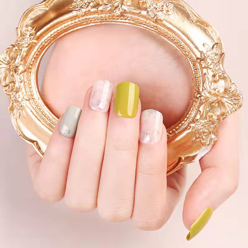 New Manicure Nail Piece Foreign Trade Exclusive for Fake Nail Finished Product Wearable Manicure Fake Nail Finished Product