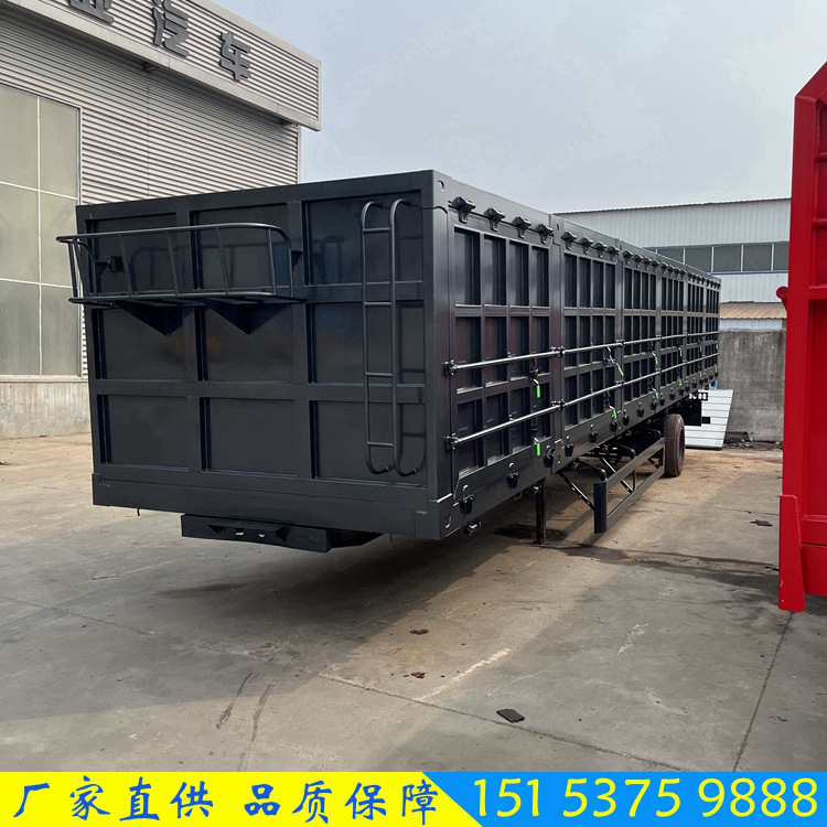 出口尺寸 重型侧翻斗自卸半挂车 三轴矿区翻斗运输车 适应路况