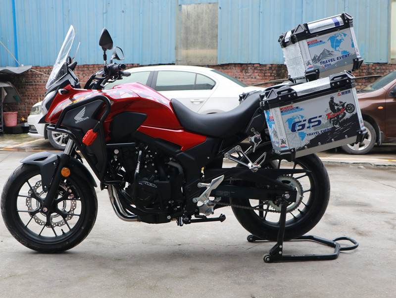 适用本田cb400x边箱铝合金三箱尾箱侧箱500x改装骑士装备