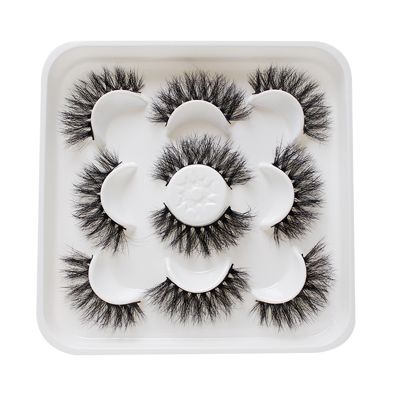 Dingsen False Eyelashes Factory Cross-Border Stable Supply of Fried Hair Series a Total of 5 Pairs Natural Thick Degrees