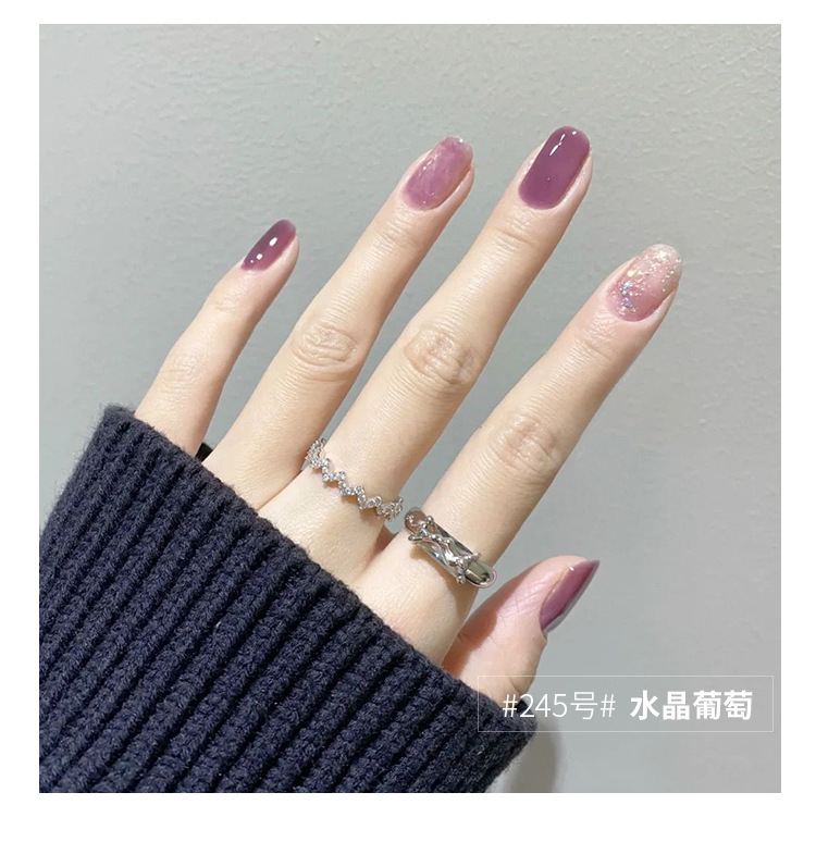 2021新款日式果冻冰透色玉脂指甲油胶厂家蔻丹光疗套装美甲胶店