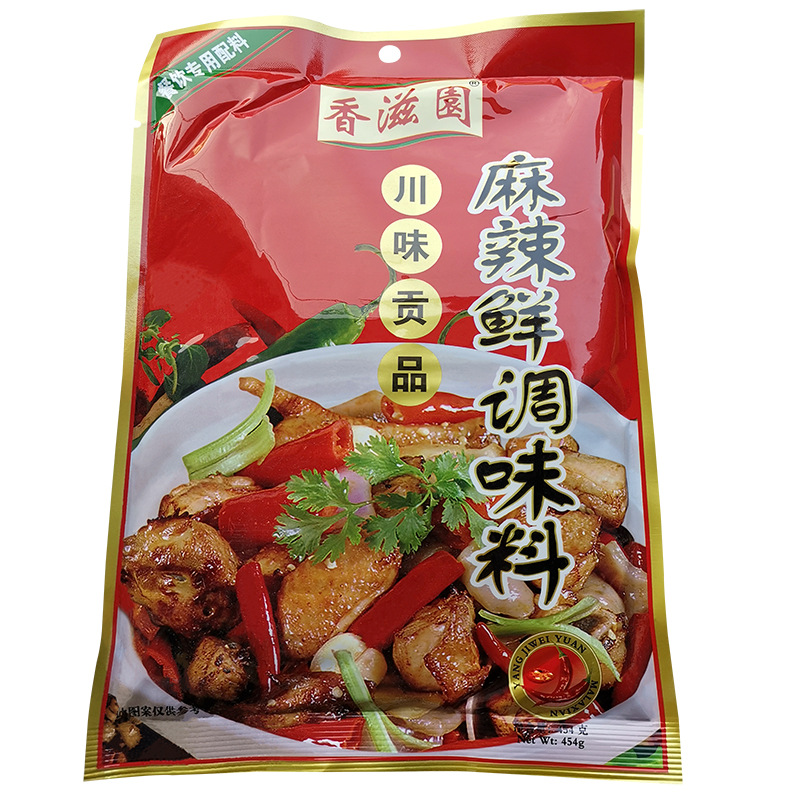 香滋园麻辣鲜调味料454g 烧烤麻辣烫酸辣粉火锅炒菜调料炒菜拌面