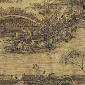 北宋张择端清明上河图十大名画仿古国画宫廷画真迹复制品字画手卷