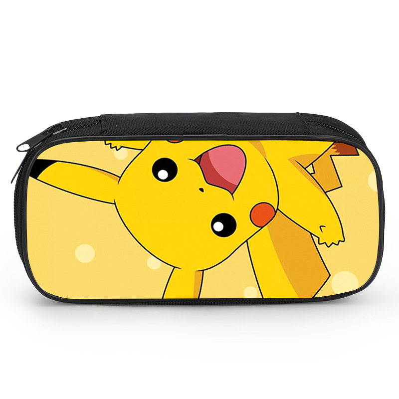一件代发皮卡丘笔袋男宠物小精灵大容量小学生文具铅笔盒网红创意
