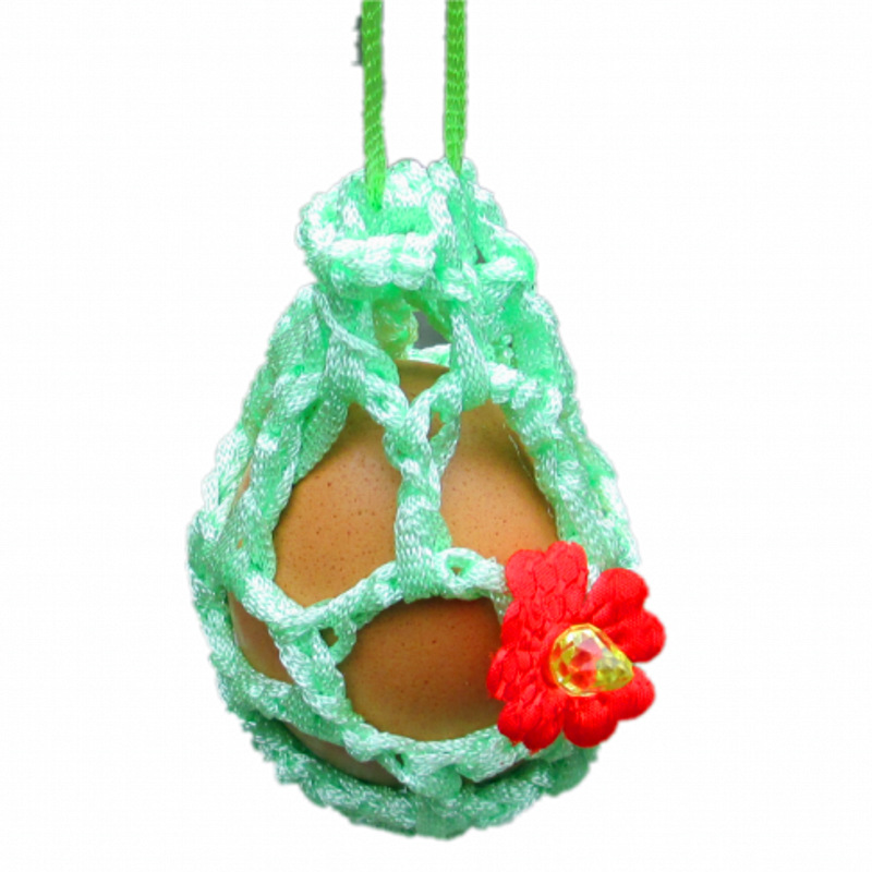 纯手工立夏端午节鸡鸭蛋套蛋兜红蛋喜蛋满月蛋袋蛋网