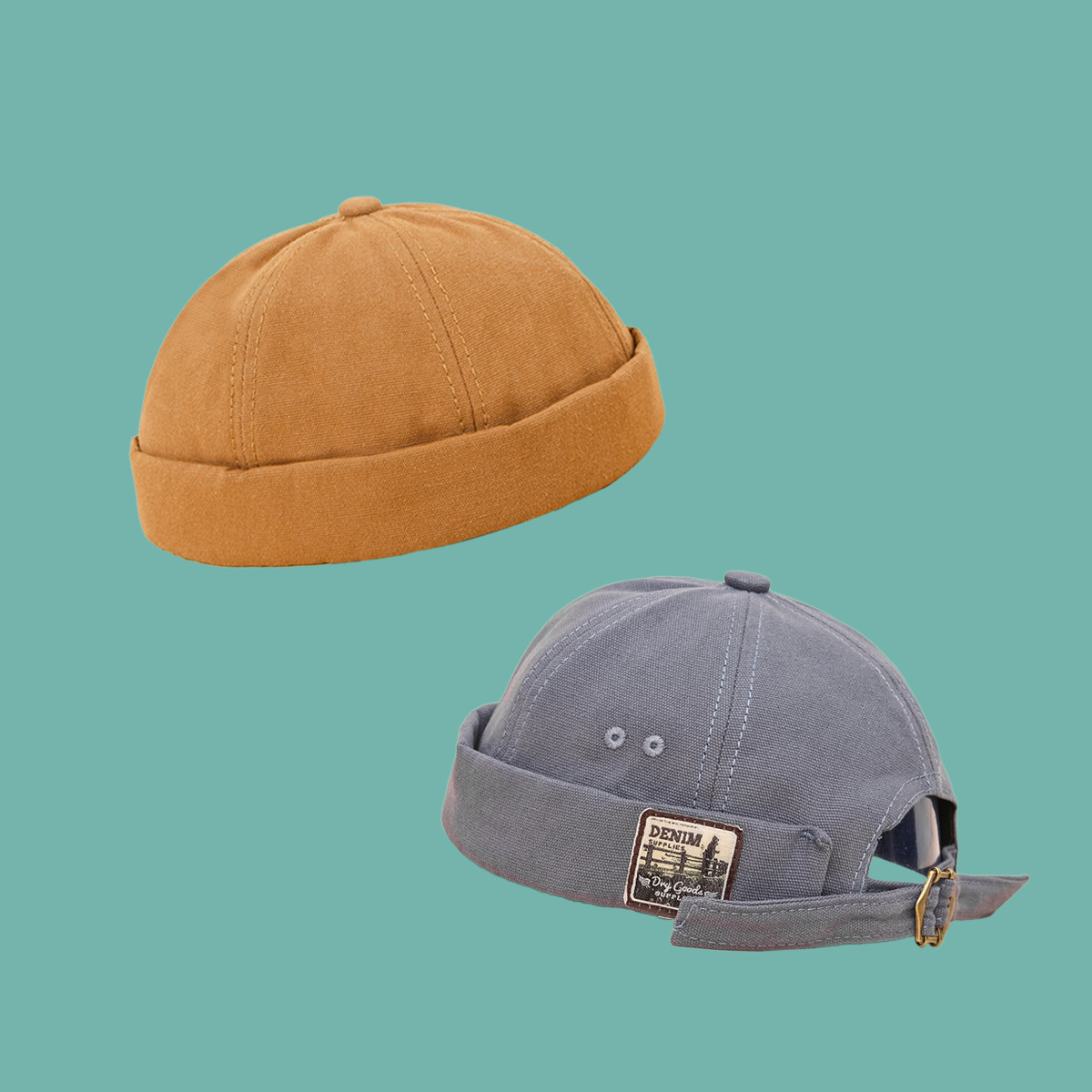 儿童帽子卡其色地主帽女宝韩版时尚百搭休闲春季新款瓜皮帽男宝潮