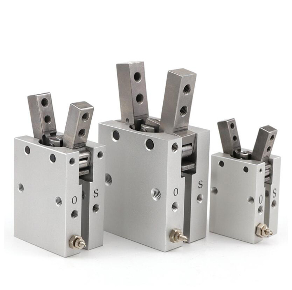 手指气缸mhc2-10d-16d-20d-25支点开闭型气动夹爪气缸smc夹具气缸