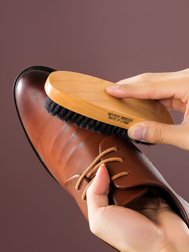 日本哥伦布斯猪鬃毛鞋刷子打鞋油用神器家用擦鞋皮鞋清洁上油晶达