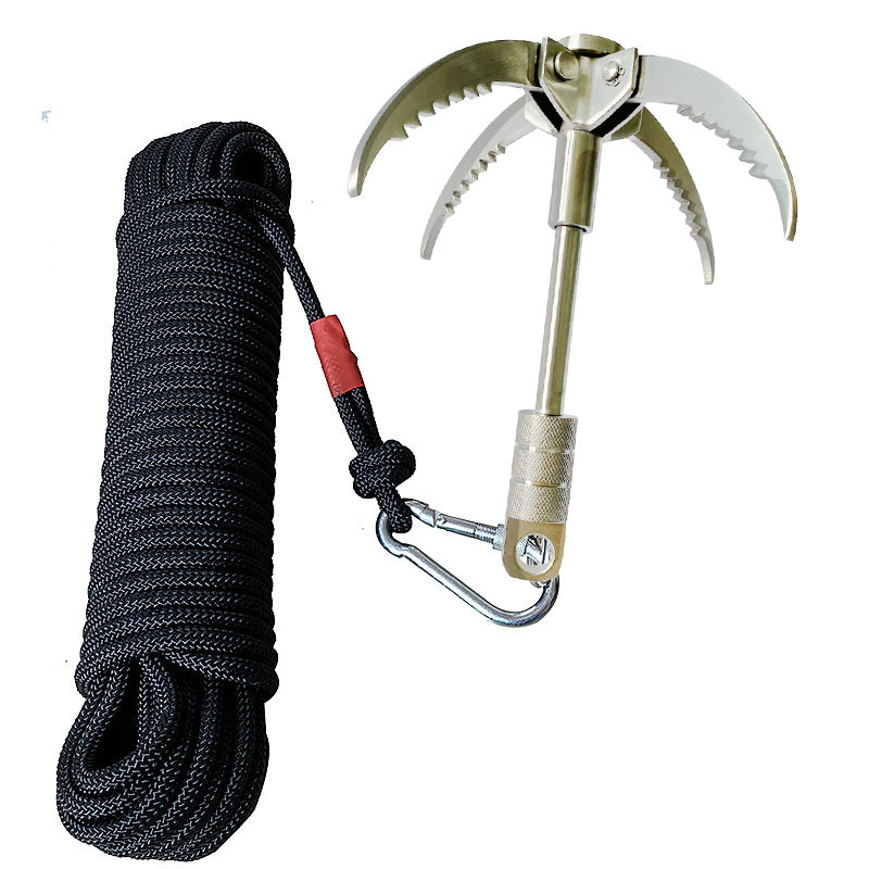 户外求生攀岩勾飞虎爪野外攀岩登山绳钩登山工具用品攀登爪吊钩