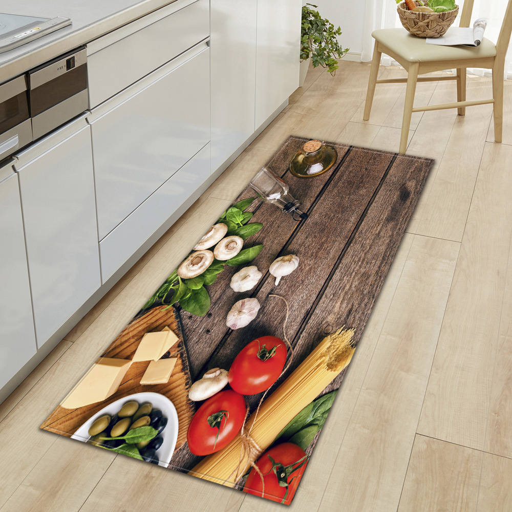 Cross-Border New Arrival Household Tableware Doormat Kitchen Absorbent Strip Bedroom Non-Slip Floor Mat Living Room Carpet One Generation