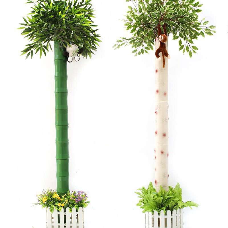 仿真竹子包下水管道装饰创意卫生间暖气消防管子美化柱子阳台遮挡