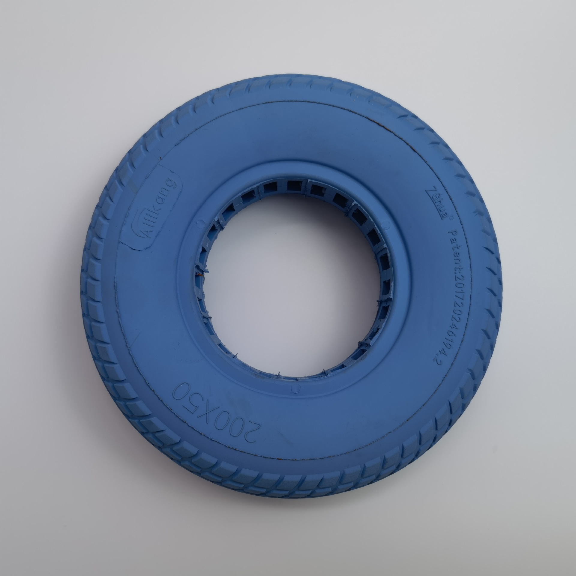 200*50电动滑板车轮胎小海豚防爆轮胎实心胎橡胶内镂空减震轮胎