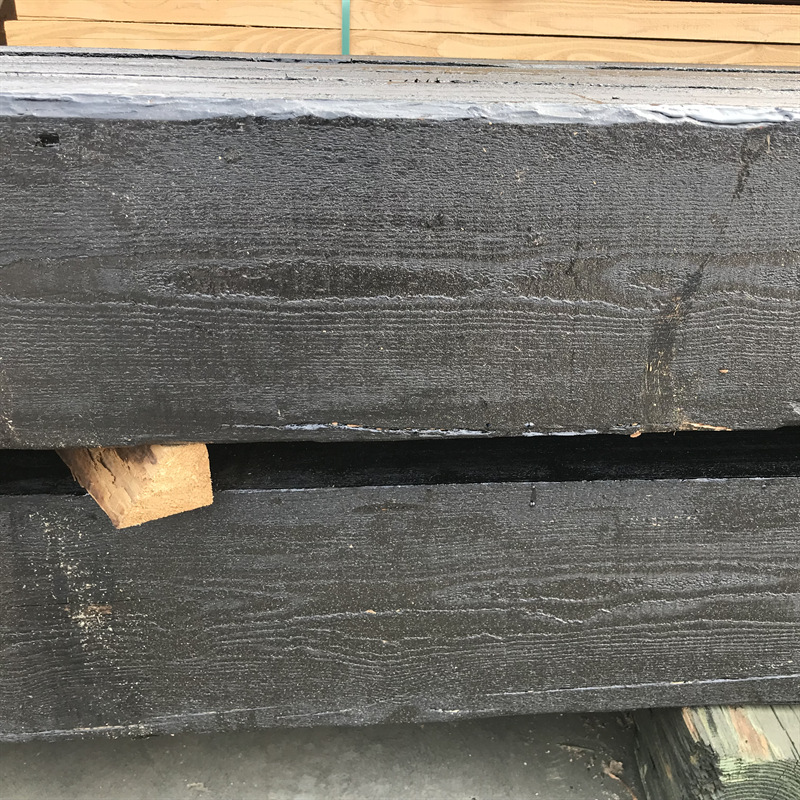 木方枕木松木踏步防腐沥青表面处理板材量大包邮垫木景区造型