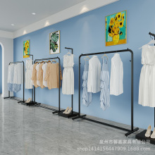 源头工厂服装店展示架挂衣架铁艺落地衣架展厅女装衣服货架中岛架