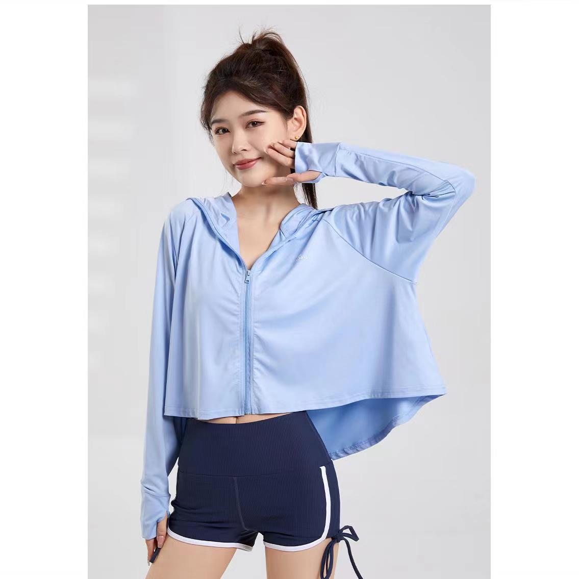 2023 Douyin Online Influencer under Focus Same UPF50 + Ice Silk Sun Protection Clothing Female UV Protection Wind Shield Sun-Protective Clothing Female