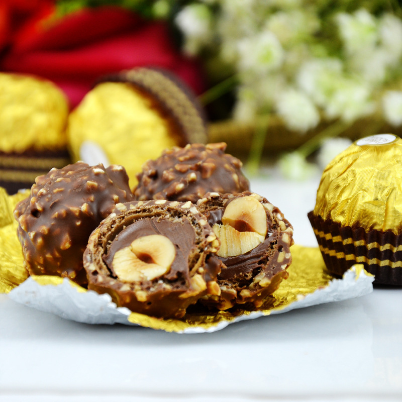 意大利进口金莎巧克力水晶礼盒装t30粒装 散装喜糖送女友